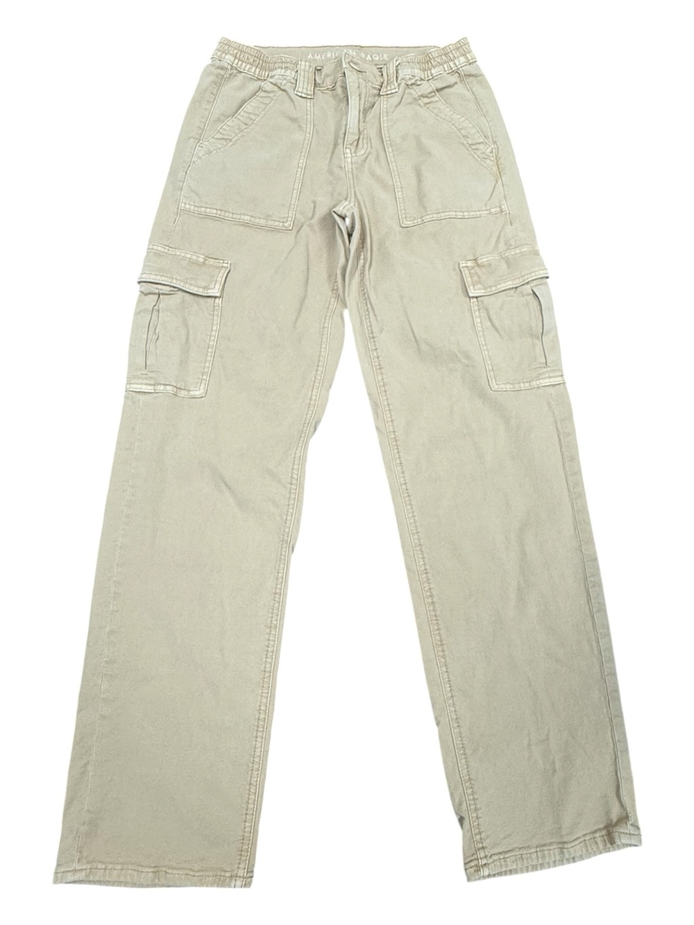 American Eagle Khaki Cargo Pants Size 8